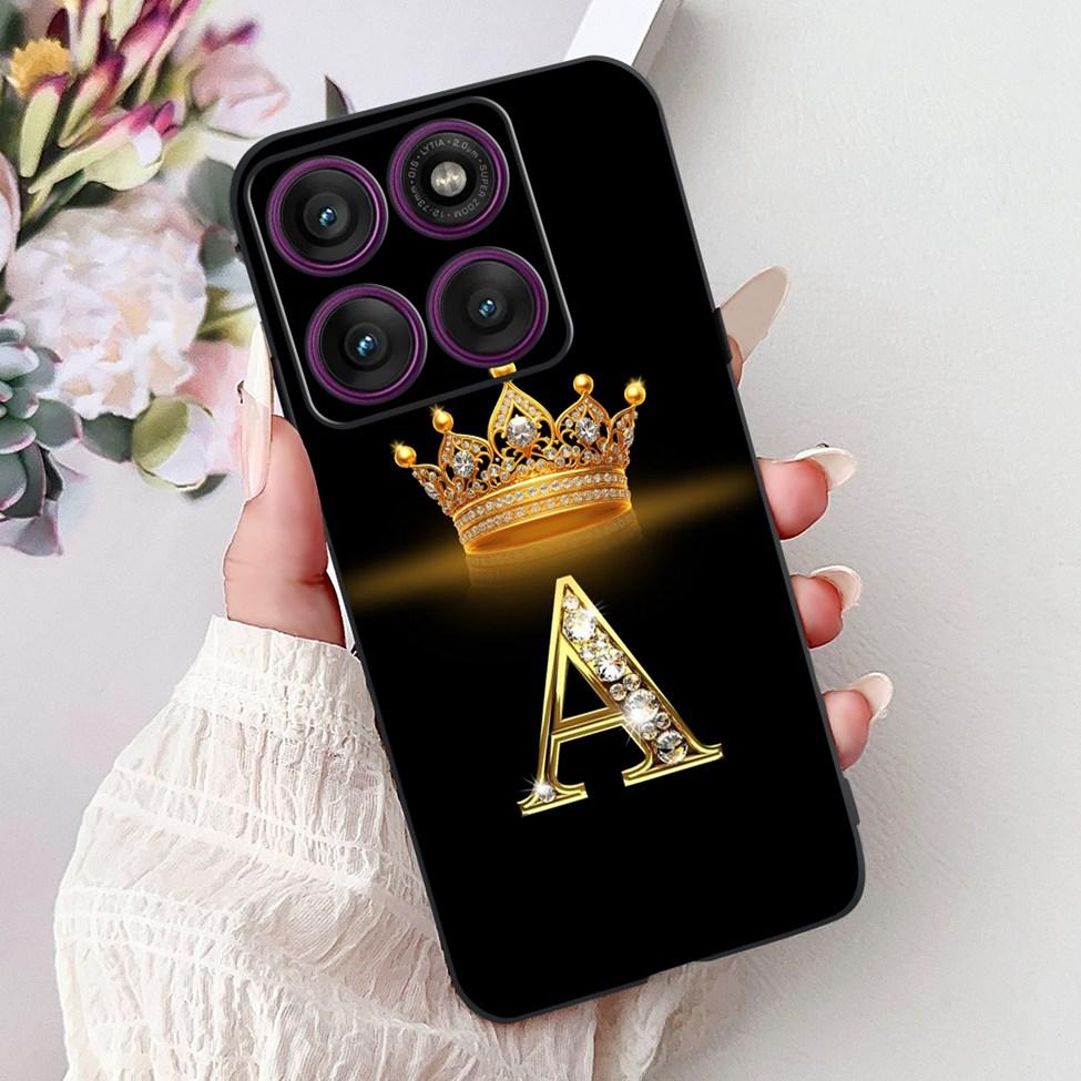For Motorola Edge 60 Pro Case XT2507-1 Silicone Fashion Luxury A-Z Letters Shockproof Back Cover For Moto Edge 60Pro Phone Case