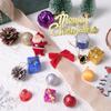 1bag Christmas Decoration Santa Claus Christmas Balls Pine Cones Bows Set Xmas Tree Hanging Ornaments Home Party 2025 Navidad