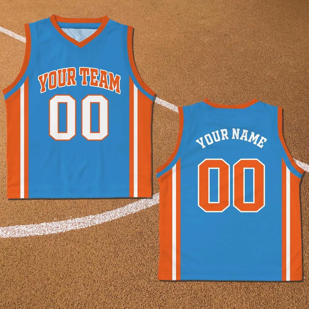 Performance Basketball Jersey Free Diy Custom Name Number Sleeveless Quick Dry Uniform Game Competition Training Sports Tees