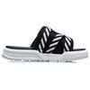 Li-Ning Trendy Sports Slippers Rubber Sole Slide Sandals Women Footwear Black White AGAR014-1