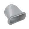 Portable AC Hose Oval Vent Adapter 5.9 Inch AC Hose Window Sealing Plate Connector for Mobile Air Conditioner