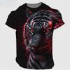 Vintage 3D Animal Men's Clothing Summer Breathable Men's T-Shirt Hip Hop Fashion Men Top Trend O-Neck Men Short Sleeve