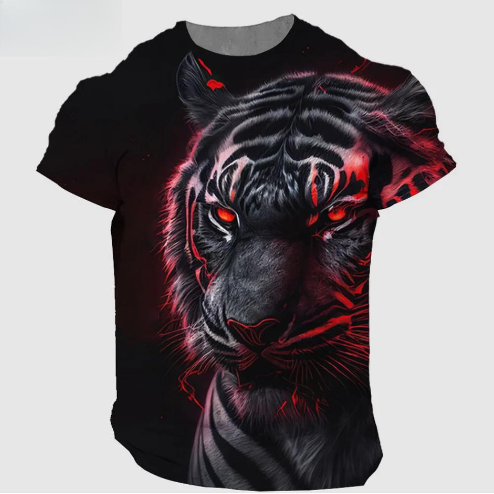 Vintage 3D Animal Men's Clothing Summer Breathable Men's T-Shirt Hip Hop Fashion Men Top Trend O-Neck Men Short Sleeve