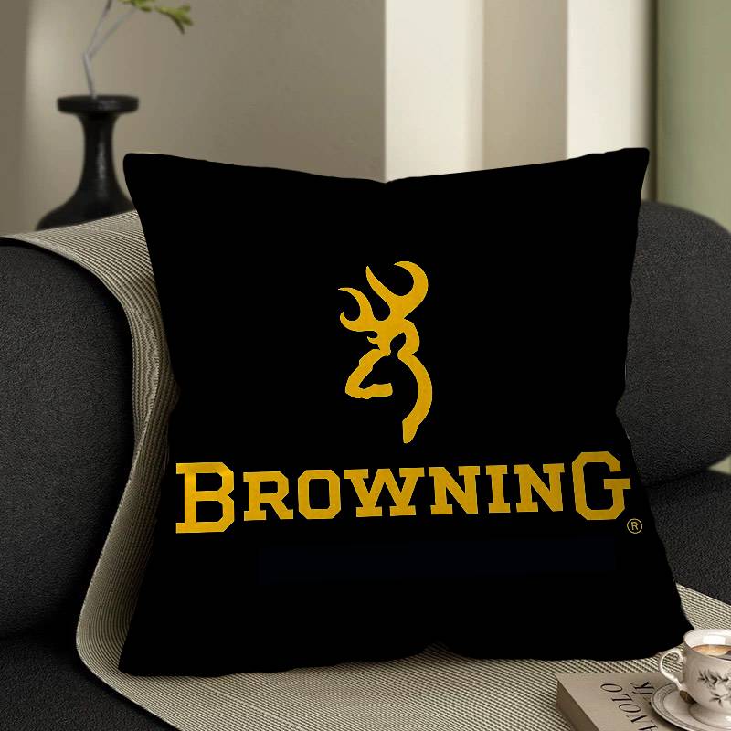 B-Browning Logo Pillow Anime Pillow Sofa Bed Head Pillow Cover Cushion Cover 45x45 Cm Fashion