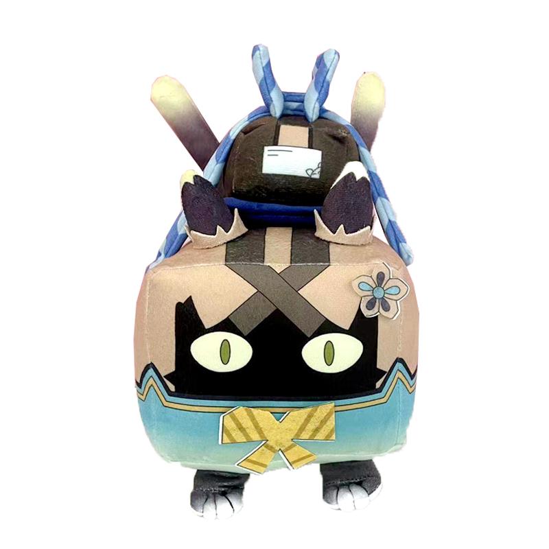 1/2pcs Genshin Impact Kirara Plush Toy Shapeshifting Express Box Cat Stuffed Animal Sleeping Pillow Cartoon Dolls Fans Gift