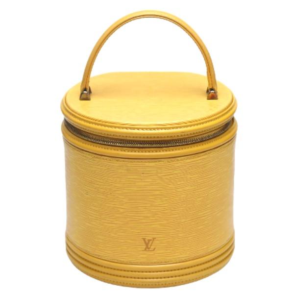 LOUIS VUITTON Epi Cannes M48039 Hand bag vanity bag Leather Tassiri Yellow Used