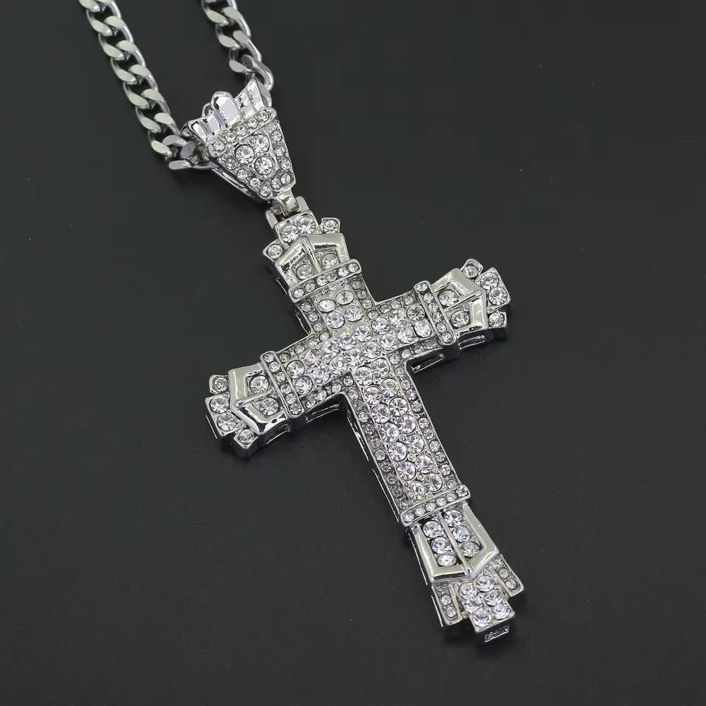 Portable Men's Necklace Fashion Accessories Hip Hop Cuban Chain Jewelry Women's Diamond Pendants