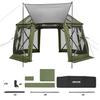 Pop up Gazebo Screen Tent, 3.96 x 3.96 m, 13-Sided Spherical Camping Canopy Tent with Removable Top & Carry Bag, Quick-Set & Bite-Proof, Screen House