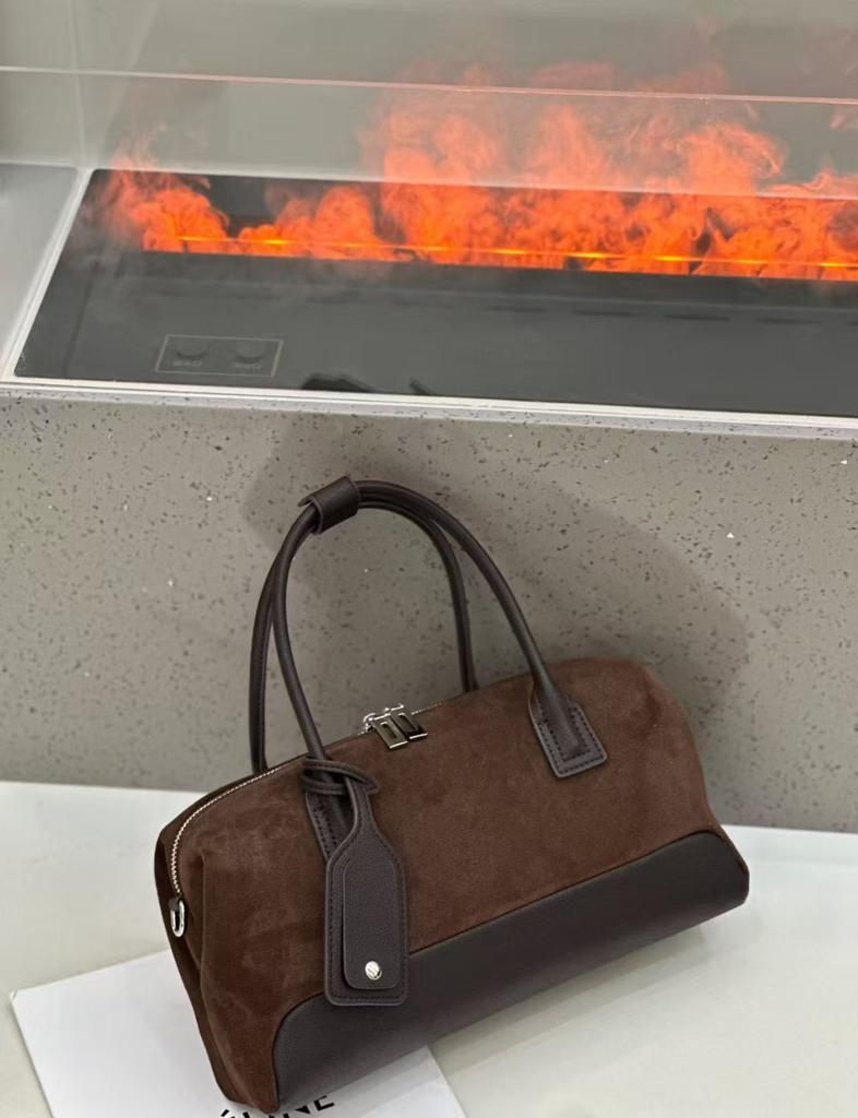 Retro Oil Wax Leather Womens Bag 2025 New And Color-blocking Messenger Bag Underarm Bag Real Leather Womens Bag Casual Handbag