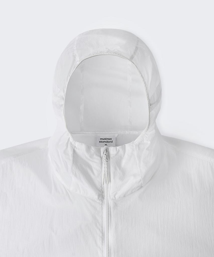 Musinsa Standard [City Leisure] Lightweight Packable Windbreaker Jacket [White]