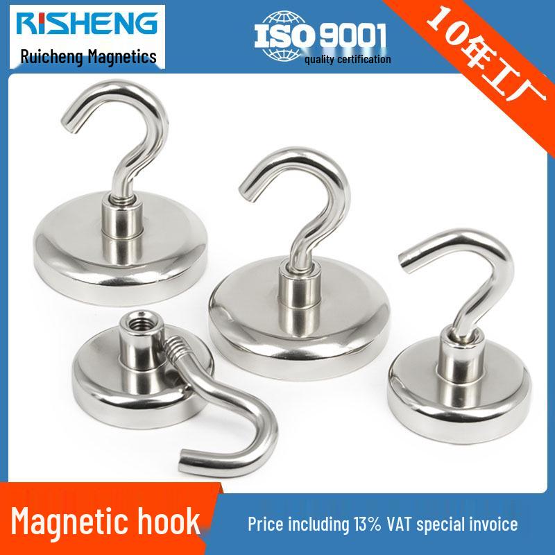 Neodymium Magnetic Suction Cup Hook for Kitchen Storage