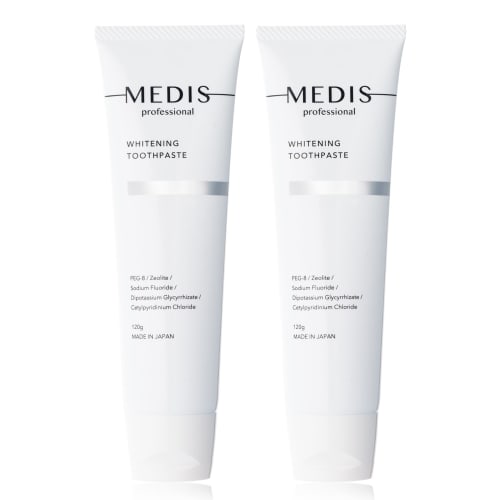 Medis White Toothpaste for Whitening and Bad Breath Care [Full Protection for Sparkling White Teeth x Mild Mint Flavor, Hypoallergenic, Suitable for K