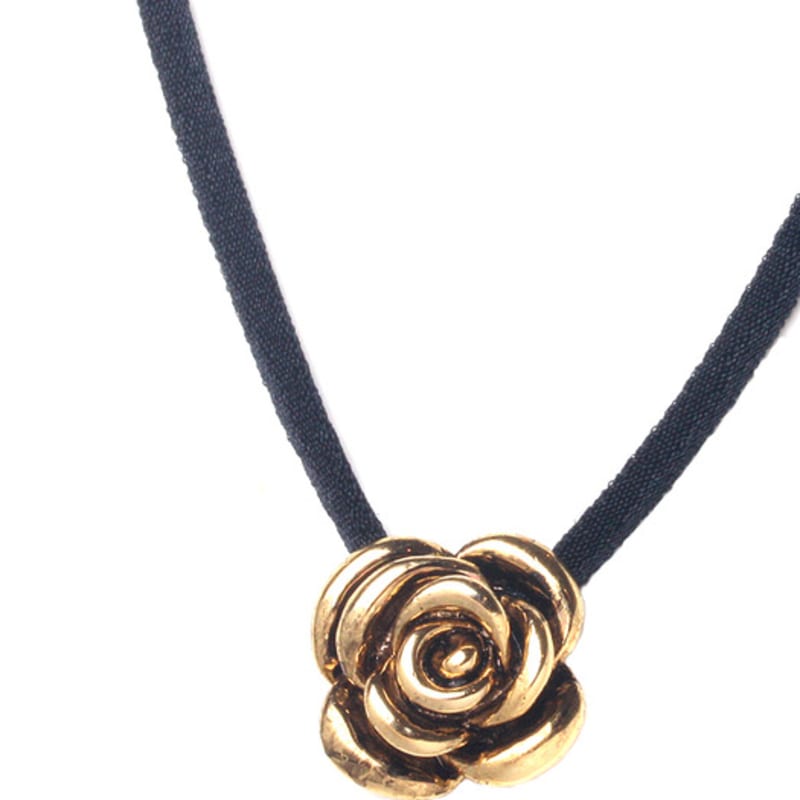 

glammuse Vintage Rose Necklace silver