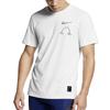 Nike Camiseta de Manga Corta con Estampado de Logotipo de Letra de Dibujos Animados Unisex Tops Blanco AO0624-100
