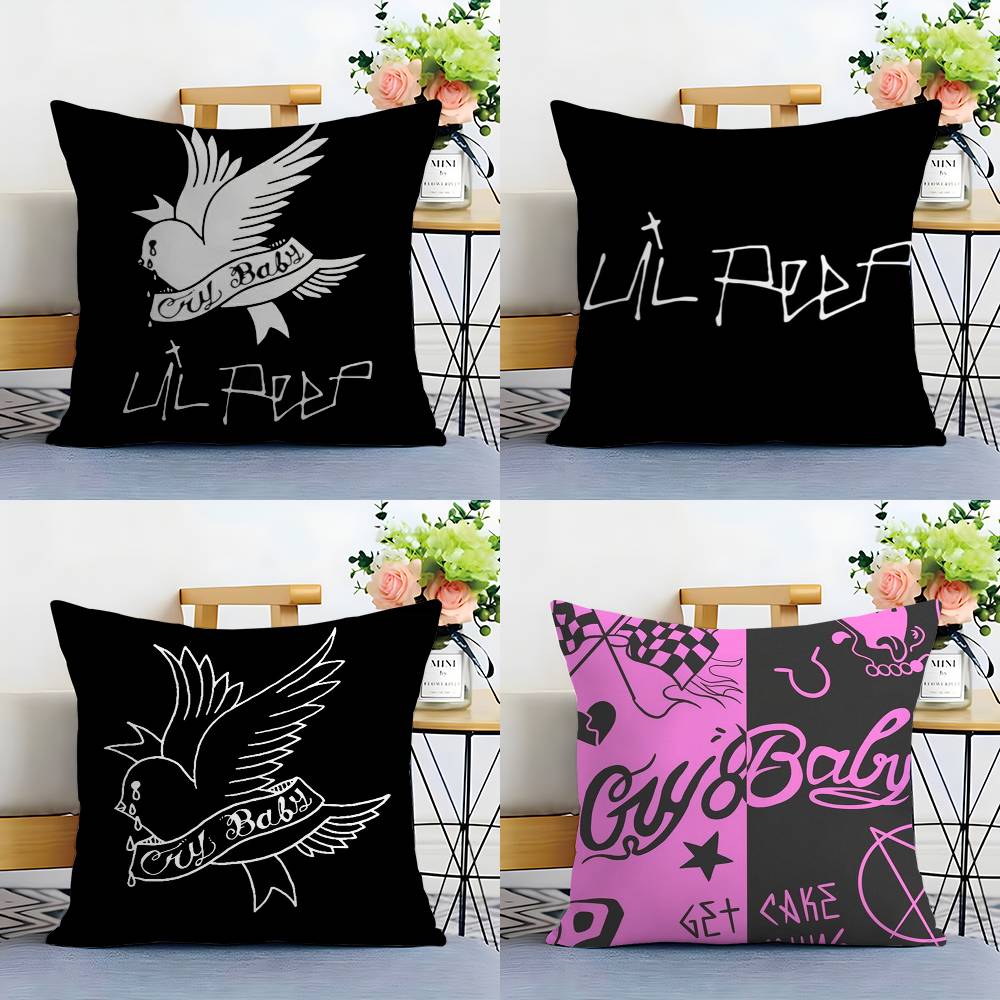 L-Lil Peep H-Hell Boy Pillow Case Plush Fabric Soft Double Sided Print Home Sofa High Quality Cushion Cover Throw