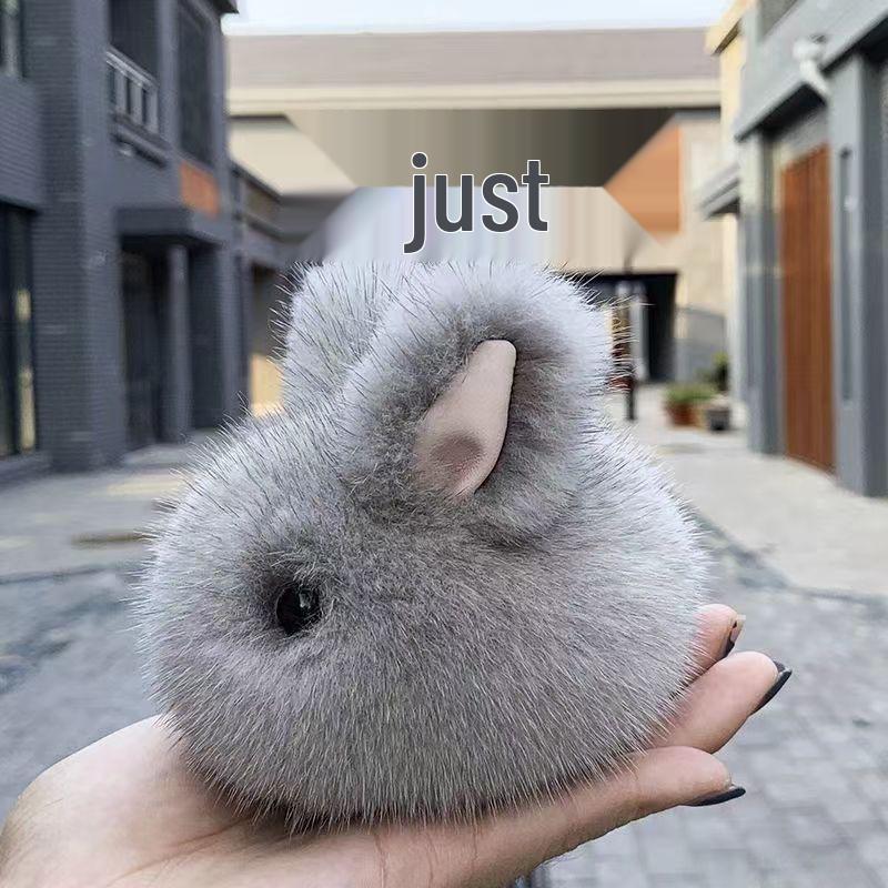 Мини плюшевый кролик, украшение для рюкзака и брелок