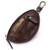 Genuine Leather Car Key Bag Fashion Casual Key Bag Top Layer Cowhide Keychain Zipper Change Bag