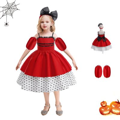 Halloween Girls Dress Printed Dress Witch Role Play Cosplay Costume Masquerade Costume