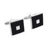 Yousheng 1 Pair Cufflinks Polished Smooth Surface French Style Hollow Twist Round Square Shape Men Suit Shirt Cufflinks  DIY Craft Buttons