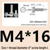 M3-M8 Hand-Tightened Transparent Acrylic Knurled Screw 