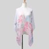 New Qiaoqisha Silk Scarf Women In Spring Summer Autumn Flower Printed Sunscreen Winter Versatile Fashion Color Long
