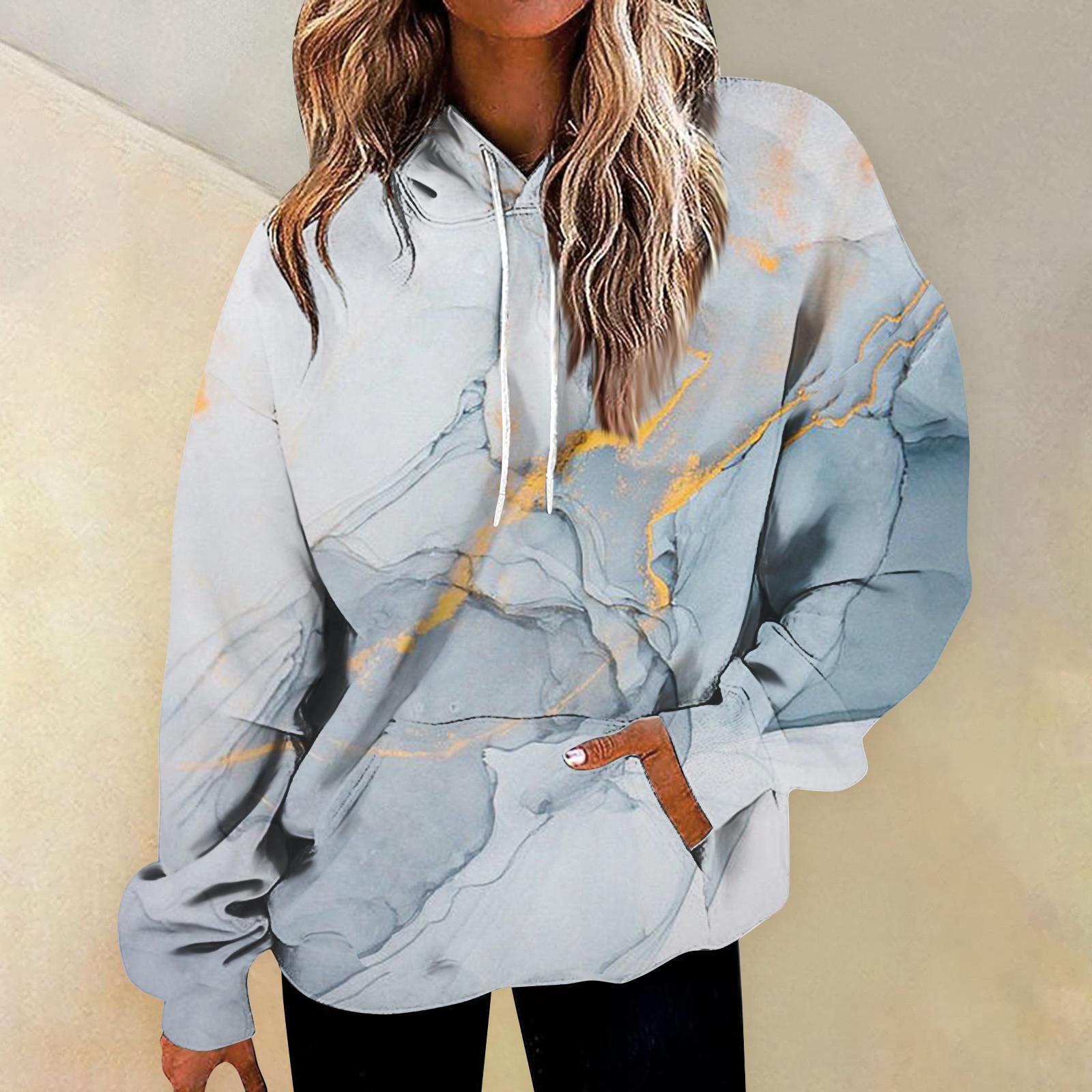 

Women s Fashion Daily Versatile Casual Crewneck Sweatshirts Graphic Daily Long Sleeve Gradient Patchwork Printed Top Sweatshirts XXL
