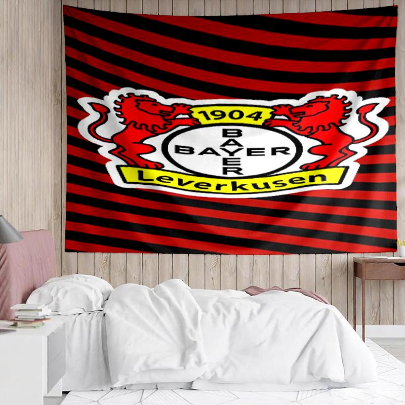 Bayer Leverkusen Print Tapestry, Backdrop, Easy Setup, Ideal for Bedroom, Office & Living Room, with Aesthetic Wall Hanging Decor.