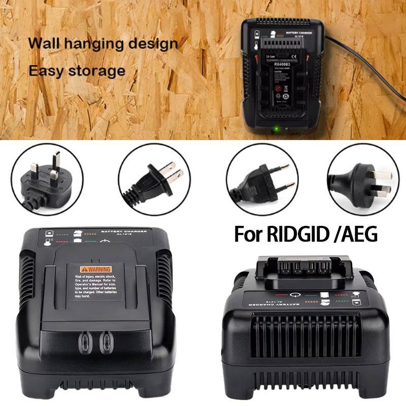 Fast Charging 2A Charger For RIDGID/AEG 18V L1815G L1820R L1820S L1825R L1830R Li-Ion Battery Power Tool Accessories
