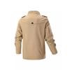 Spring and Autumn Men's Thermal Jacket Middle-aged and Young Cotton Casual Loose Jacket Zipper Flight Jacket