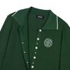 GOXO Knit Cardigan Classic Logo Green