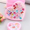 10/24/36Pcs Fancy Adjustable Rhinestone Rings Princess Party Favors Kids Girls Acrylic Ring Accessories Beauty Fashion Toys