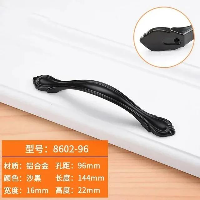 Schwarze Griffe Möbel Schrankknöpfe Muebles Griffe Küchenschubladenknöpfe Schrankgriffe Schrankknöpfe