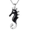 Fashion 925 Sterling Silver Necklace Pendant Seahorse For Women Fashion Jewelry Party Wedding Accessories GiftsGood product