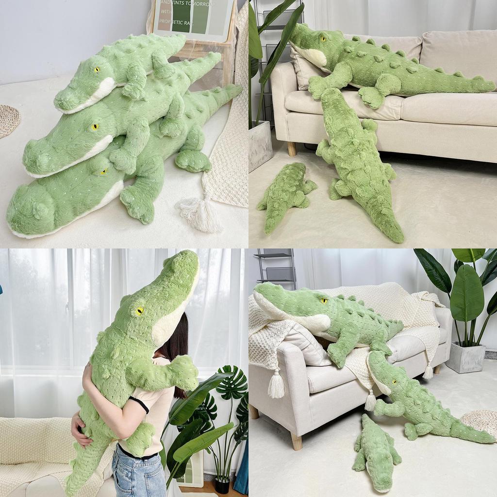 Crocodile Plush Toy Giant Pillow With Pp Cotton Filling For Kids Sleep And Play