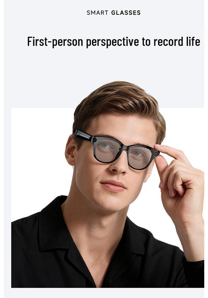 M89 WheatAI Smart Glasses: Bluetooth Calling, 200W Pixel Camera, Anti-shake, AI Translation, Music Playback