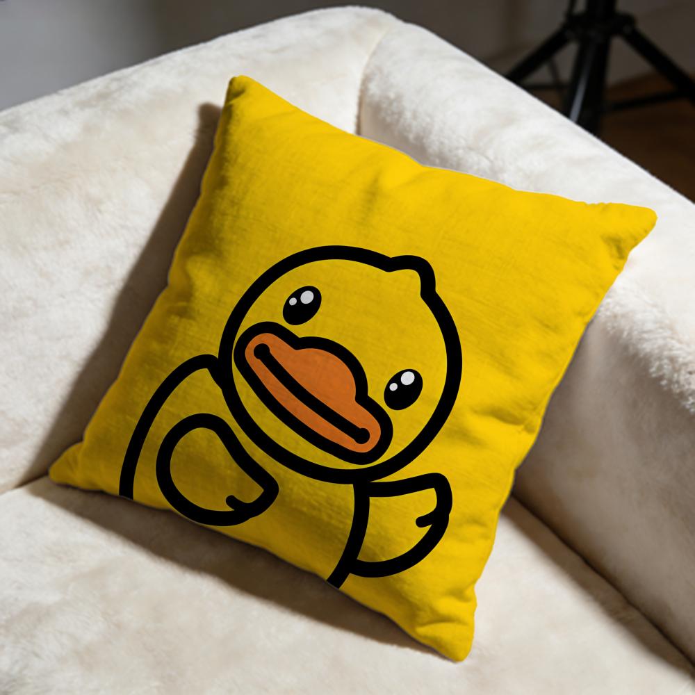 Fashion BBduckable Cushion Cover Soft Decorative Pillow Case Suitable for Bedroom Sofa Car Travel Use