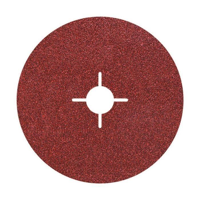 WOLFCRAFT Lot de 5 Disques fibre pour meuleuse Gr60 - Ø 125 mm