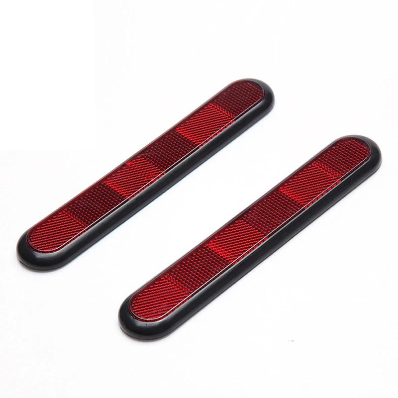 2pcs Reflective Car Bumper Reflector Motorcycle Front Fork Reflector Sticker Warning Reflectorized Sign Motorcycle Car Decoratio