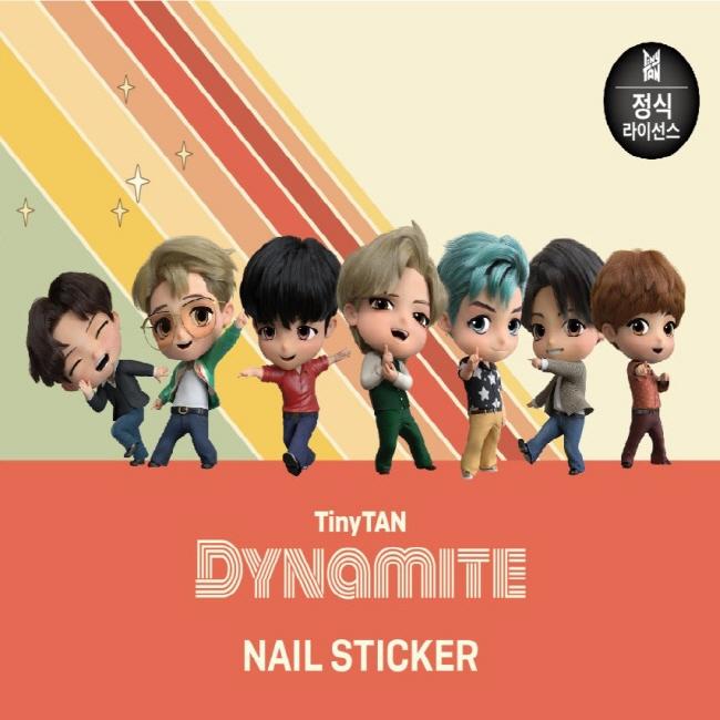 BTS Goods TinyTAN Dynamite Nail Stickers