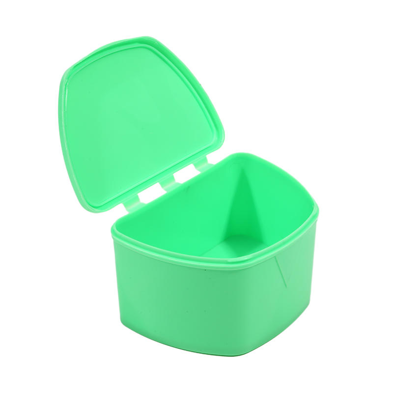 Dental Denture Box Orthodontic Dental Mouth Guard Box Retainer Case False Teeth Plastic  Whitening Container Denture Box