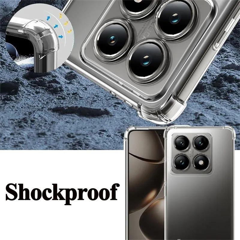 Case For Xiaomi 1 14 13 1T 14T 13T 12T Pro Lite Protective Cover Four Corners Shockproof Bumper Coque Fundas