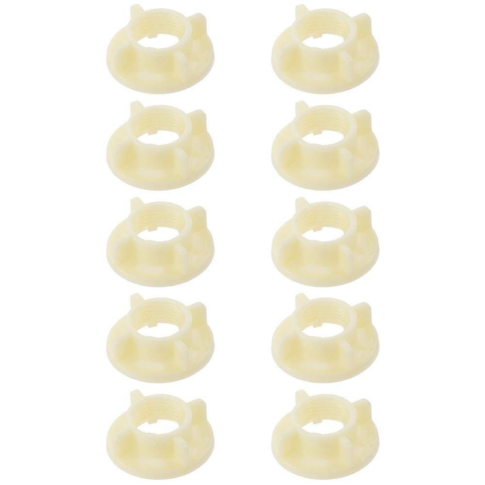 

10PCS White Round Nuts 40mm Faucet Lock Nut Portable Thread Assortment Kit Faucet 10PCS