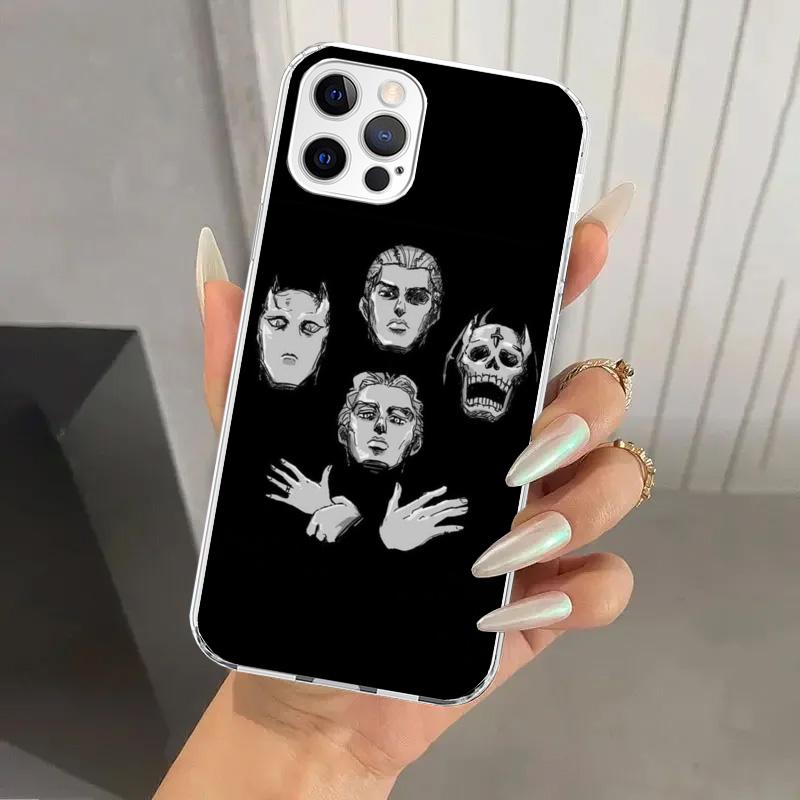 JoJo Adventure Killer Queen Phone Case for Iphone 16 15 14 13 12 Mini 11 Pro Max 16E X XS XR 7 Plus 8 SE 2020 Soft Funda Print S