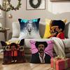 The W-Weeknd Anime Pillow Case Anti-dustmite Pillowcase Invisible zipper silky Sofa cushion cover