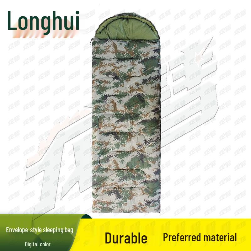Longhui Envelope Style Camouflage Sleeping Bag