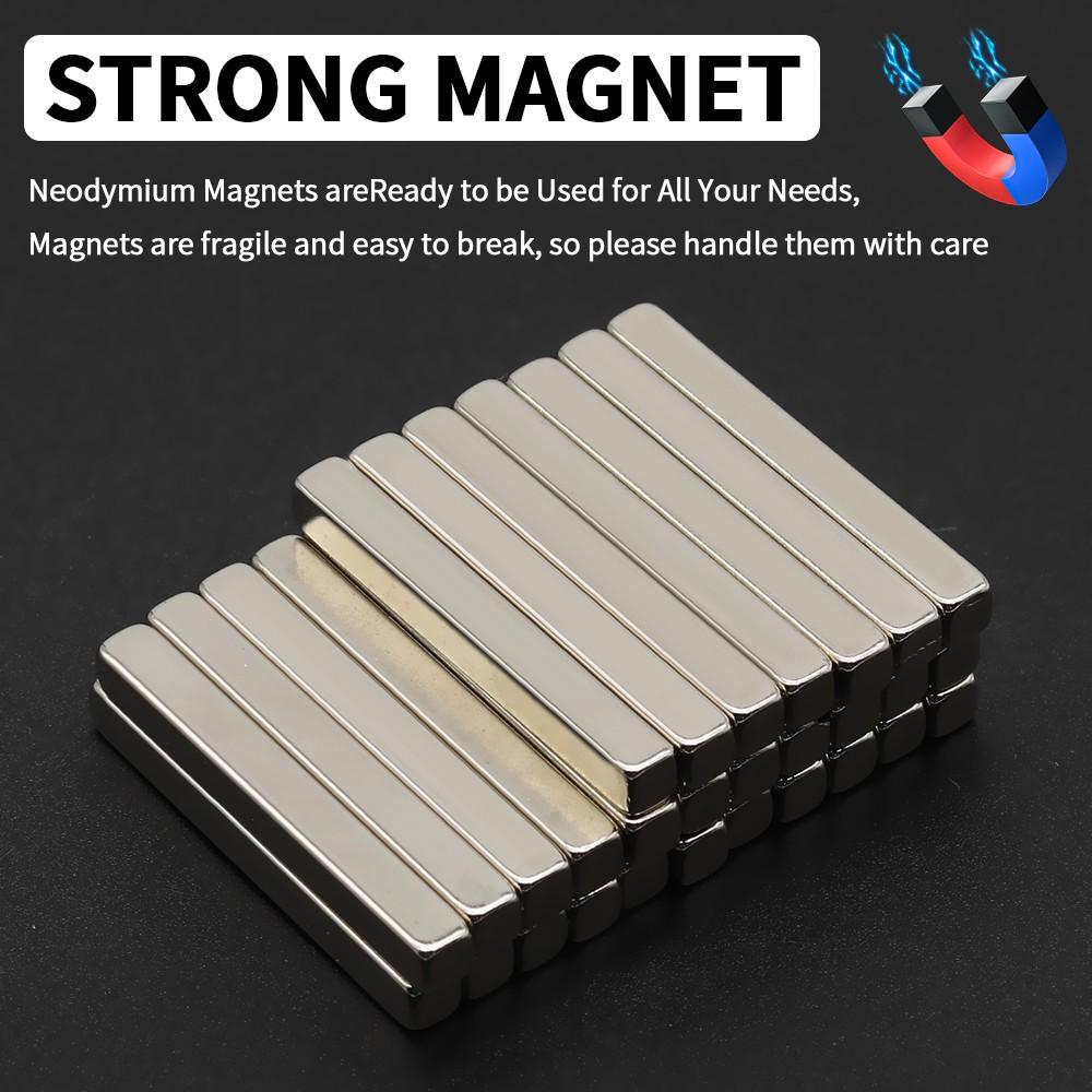 40x5x5mm Ισχυρός Μαγνήτης Νεοδυμίου N35 NdfeB Μόνιμος Μαγνητικός Κύβος Εξαιρετικά Δυνατοί Μαγνήτες Ψυγείου DIY