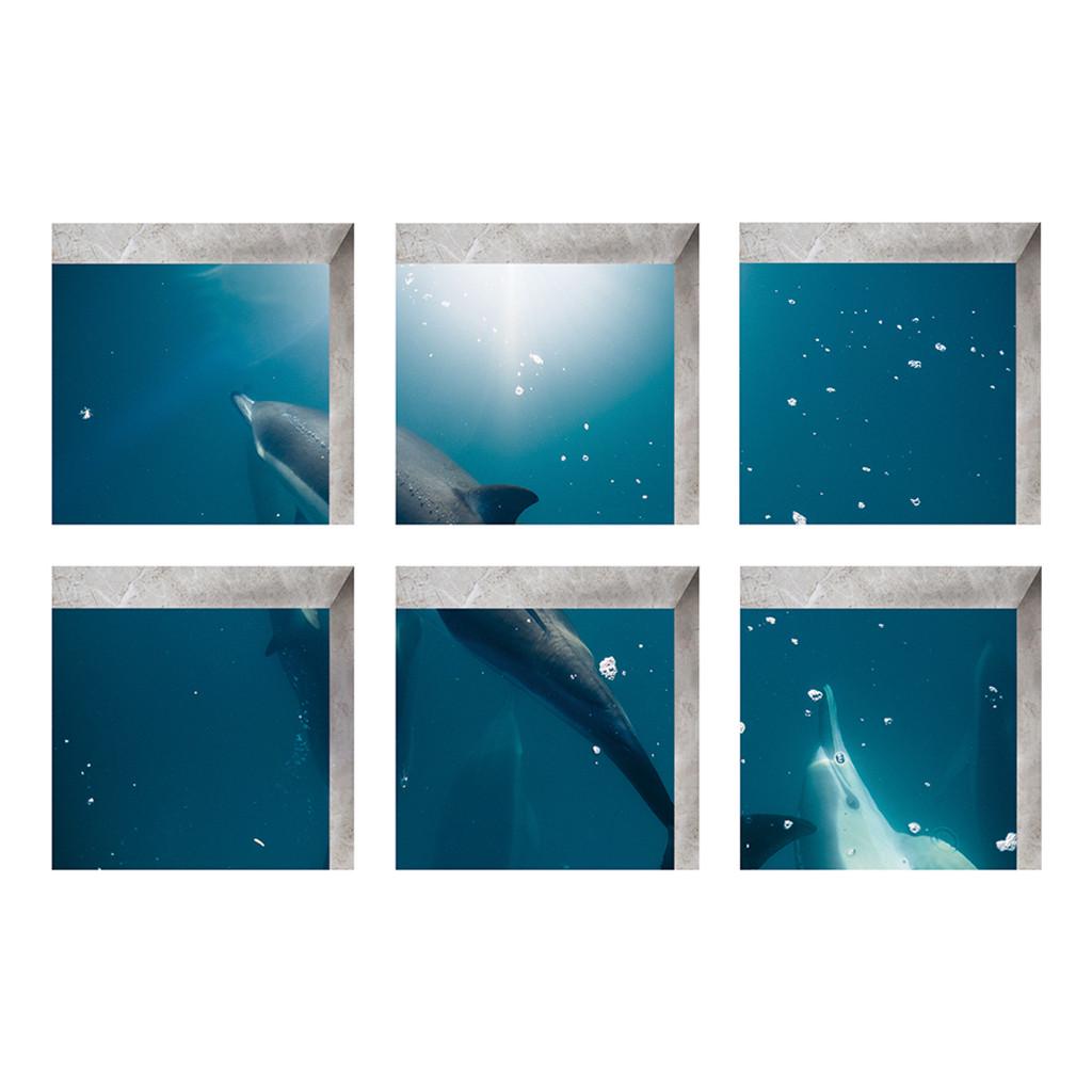 6pcsNew Bath Tub Shower Stickers PVC Decals Applique   Mural Home Decor 