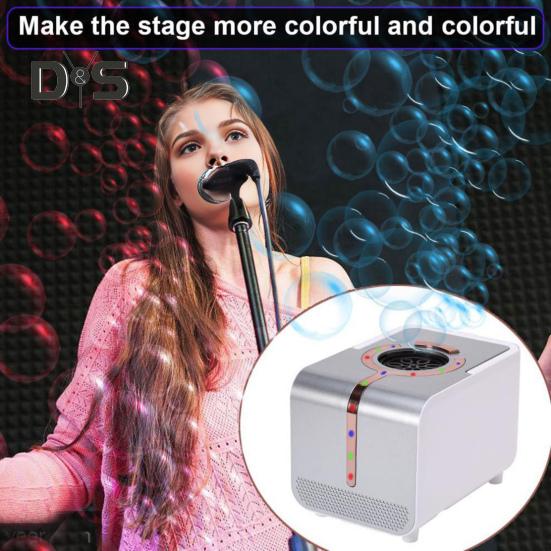 

Мыльные пузыри, электрическая мыльная машина со светодиодной подсветкой, простая в использовании, работающая от батареек или от сети, для игрушек на день рождения в помещении и на открытом воздухе серебряный