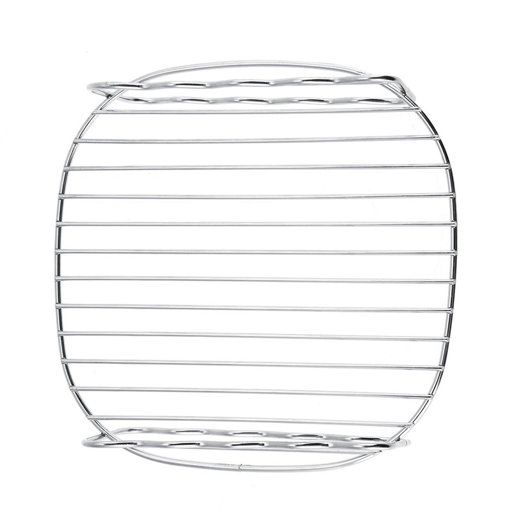 Fryer Rack Accessories, Replacement BBQ Rack Double Layer Rack Skewers Baking Tray for     Fryer Accessories