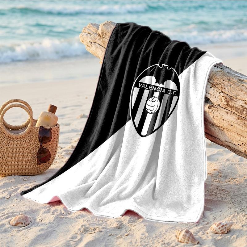 Valencia FC Print Microfiber Beach Towel Quick Dry Absorbent Large Towel For Beach Swimming Travel